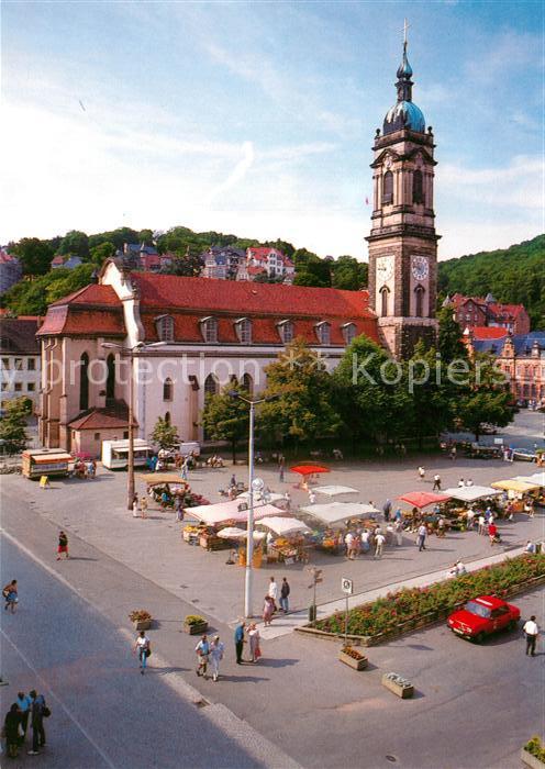 Eisenach Thueringen Markt mit Georgenkirche