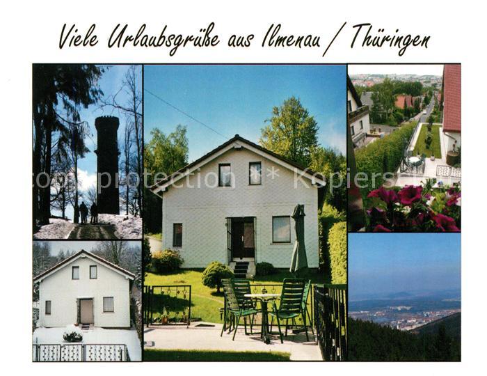 Ilmenau Thueringen Ferienhaus Hoffmann Aussichtsturm Panorama