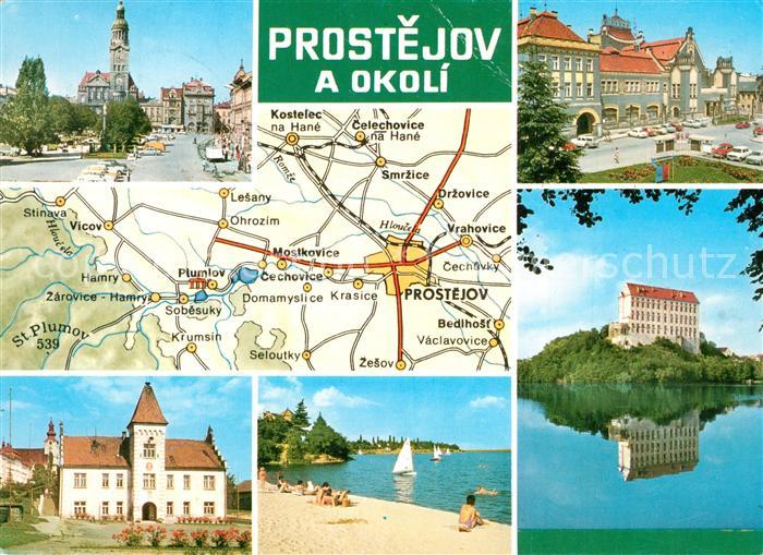 Prostejov Kostelec na Hane radnica Plumlovska Prehrada Zamek Plumlov
