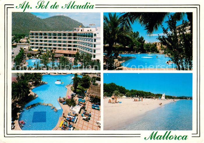 Alcudia Mallorca Apartamentos Sol de Alcudia Swimmingpool Strand