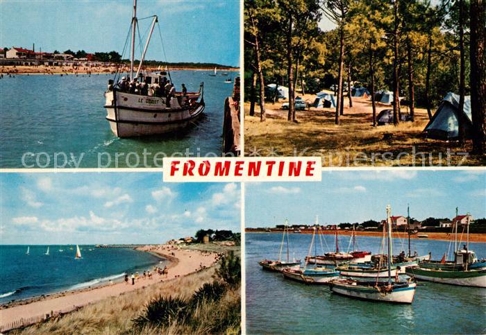 Fromentine Motorboot Camping Strand Fischerboote