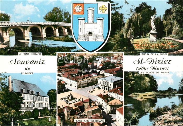 Saint-Dizier Haute-Marne Pont Godard Jardin de la Poste La Musee