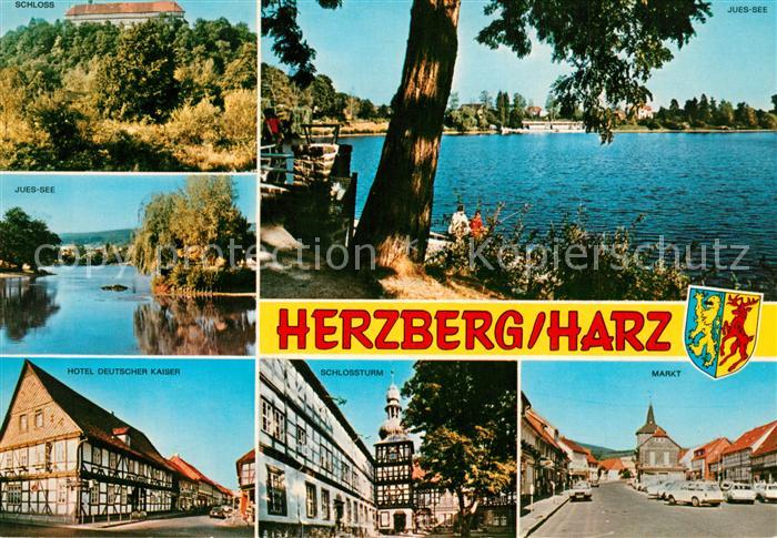 Herzberg Harz Schloss Juessee Hotel Deutscher Kaiser Schlossturm Markt