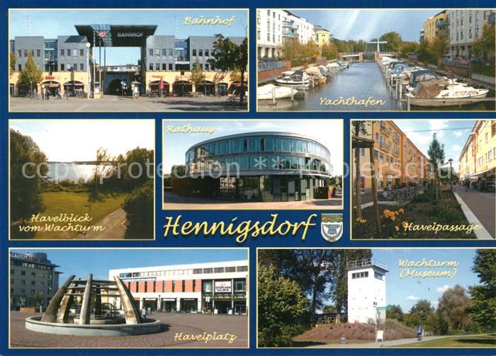 Hennigsdorf Bahnhof Yachthafen Havel Rathaus Passage Havelplatz Brunnen Wachturm