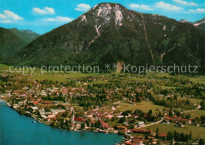 Rottach-Egern am Tegernsee mit Wallberg Mangfallgebirge Fliegeraufnahme