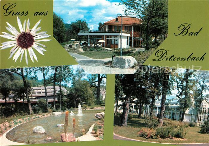 Bad Ditzenbach Haus des Gastes Haus Vinzenz Haus Maria Springbrunnen Park