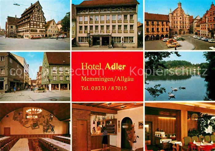 Memmingen Siebendaecherhaus Hotel Adler Marktplatz Fussgaengerzone Buxheimer Wei