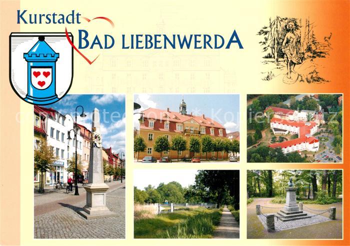 Bad Liebenwerda Postsaeule Rathaus Fontana Klinik Elsterwehr Denkmal Friedrich W
