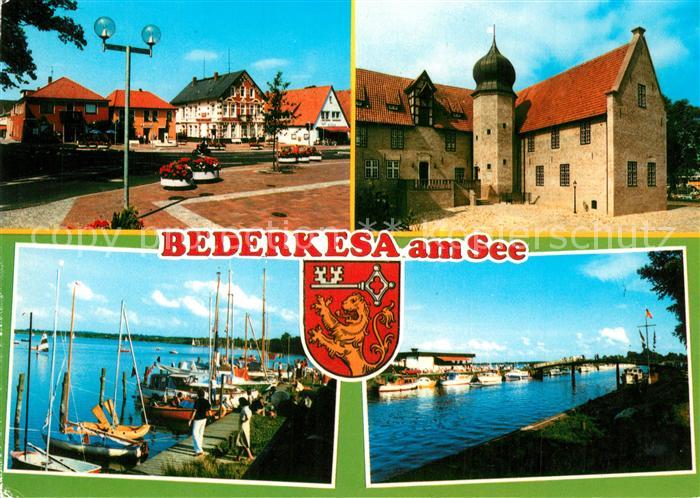 Bad Bederkesa Dorfplatz Burg Hafen Kanal Wappen
