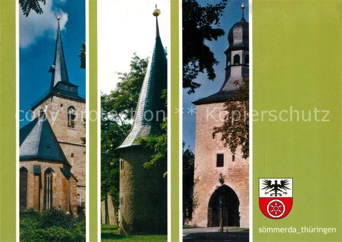 Soemmerda Bonifatius Kirche Stadtmauer Erfurter Tor Wappen