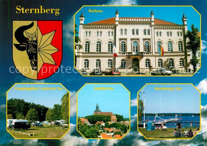 Sternberg Mecklenburg Rathaus Campingplatz Luckower See Stadtkirche Sternberger