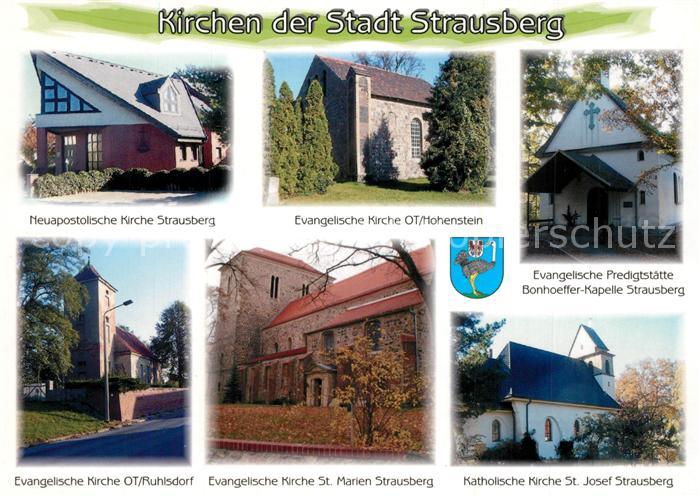 Strausberg Brandenburg Kirchen der Stadt