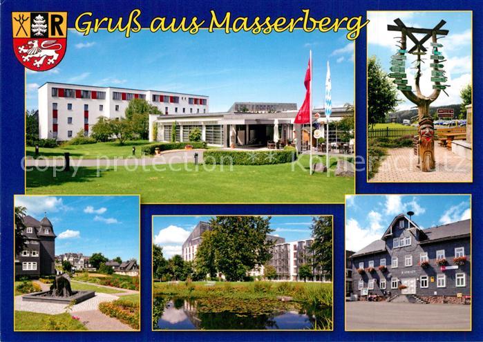 Masserberg Hotel Rennsteig Wegweiser Parkanlage Hotel Daheim Klinik Rathaus