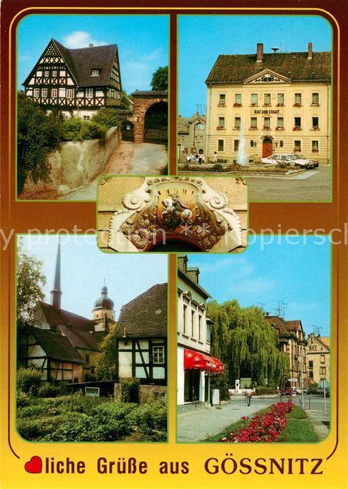 Goessnitz Schmoelln Gemeindehaus Rathaus Detail Kirche Dammstrasse