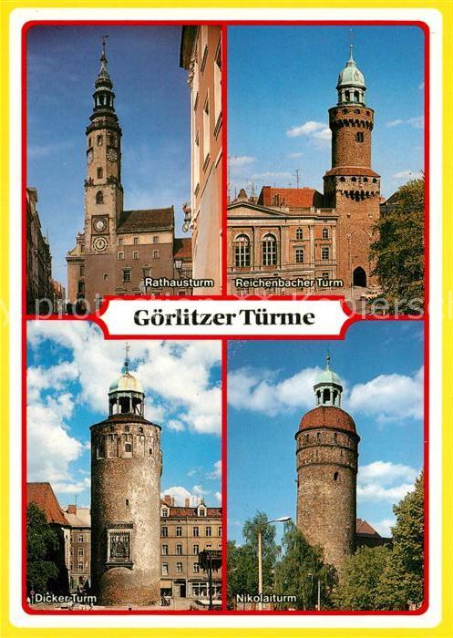 Goerlitz Sachsen Goerlitzer Tuemre Rathausturm Reichenbacher Turm Dicker Turm Ni