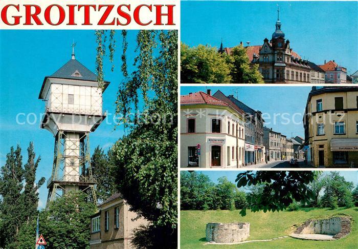 Groitzsch Pegau Wasserturm Rathaus Bahnhofstrasse Ruine Wipprechtsburg