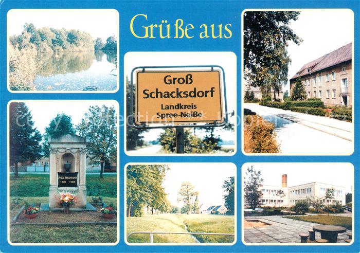 Gross Schacksdorf Grosser Langteich Thumanndenkmal Dorfaue Kindertagesstaette Ha