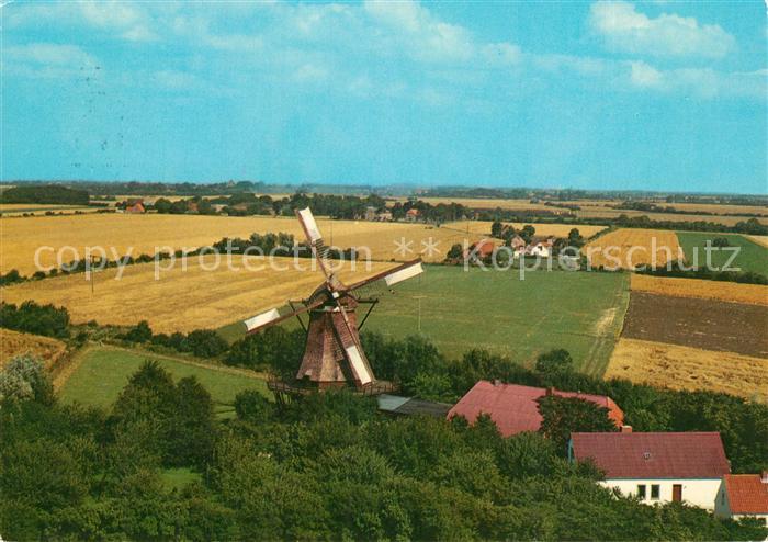 Lemkenhafen Landschaftspanorama Windmuehle Fliegeraufnahme