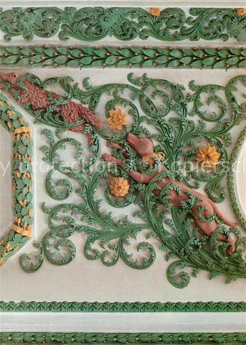 Wessobrunn Jagdszene aus dem Tassilosaal oder Jagdsaal nach 1700 Kloster