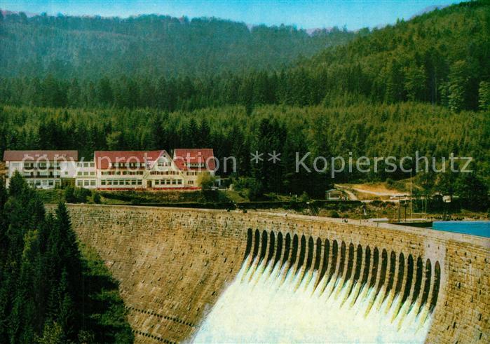 Forbach Baden Schwarzenbach Talsperre im Schwarzwald Sperrmauer