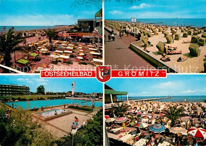 Groemitz Ostseebad Strand Restaurant Terrasse Freibad