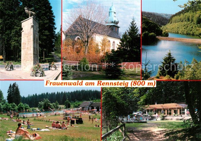 Frauenwald Thueringen Denkmal Kirche Naturpark Thueringer Wald Rennsteig Talsper