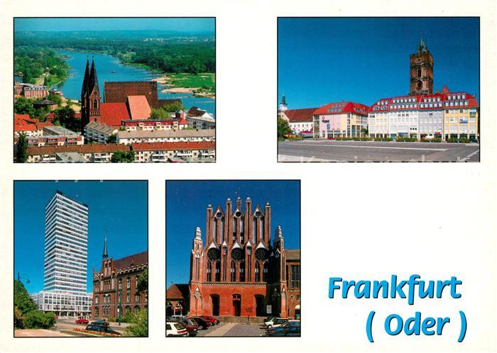 Frankfurt Oder Panorama Oder Friedenskirche Marieneck Brunnenplatz Oderturm Rath