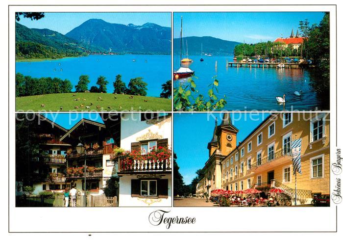 Tegernsee Panorama Blick gegen Wallberg Schloss