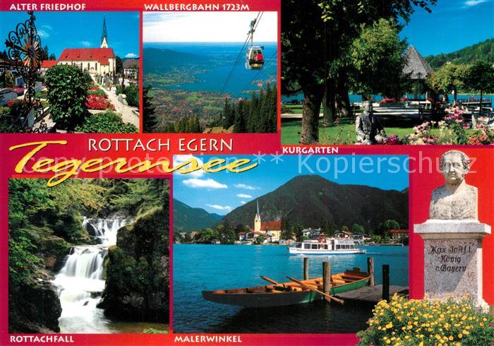 Rottach-Egern Friedhof Wallbergbahn Kurgarten Rottachfall Wassefall Malerwinkel