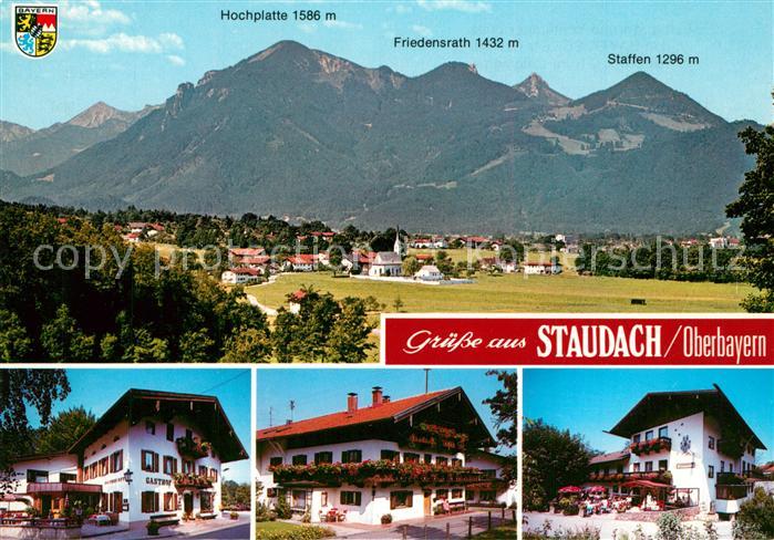 Staudach-Egerndach Panorama Bayerische Alpen Gasthof Hotel Restaurant
