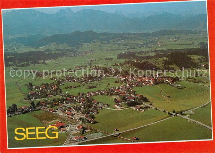 Seeg mit Rossberg Aggenstein und Breitenberg Fliegeraufnahme