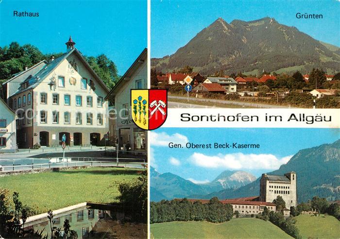 Sonthofen Oberallgaeu Rathaus General Oberst Beck Kaserne Gruenten Allgaeuer Alp