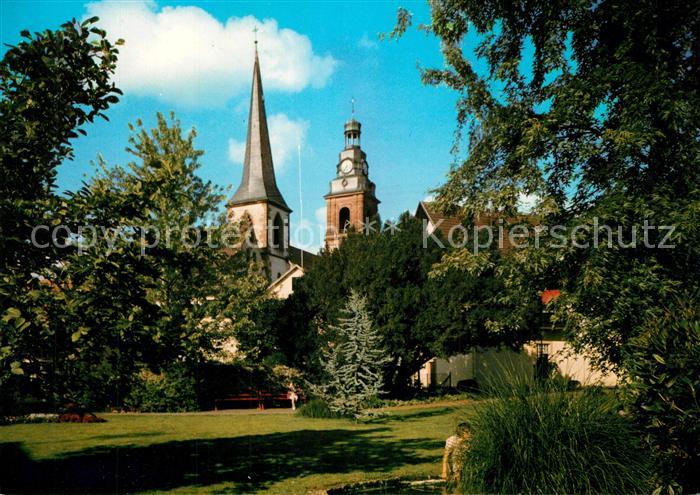 Haslach Kinzigtal Park Blick zur Kirche