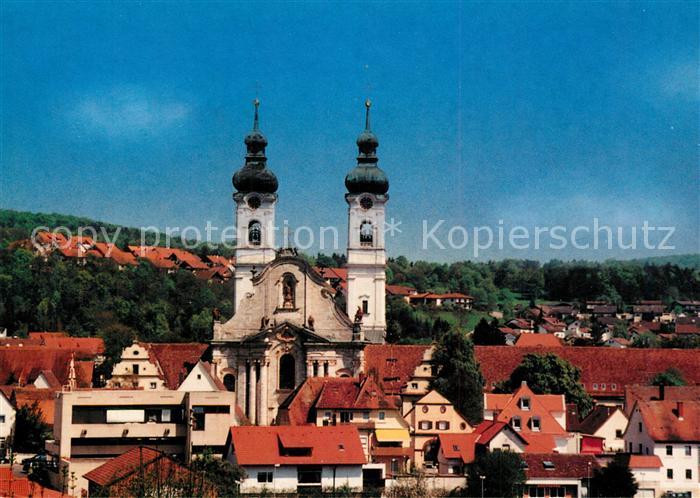 Zwiefalten Wuerttemberg Ortsansicht mit Muenster