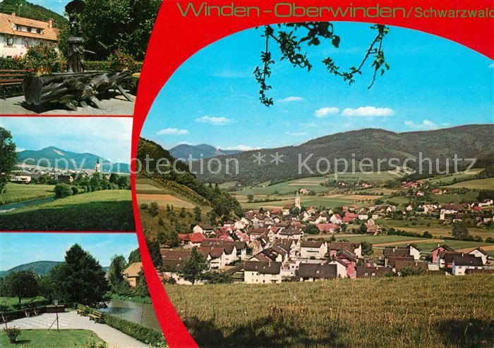 Oberwinden Elztal Panorama Schwarzwald Holzbrunnen