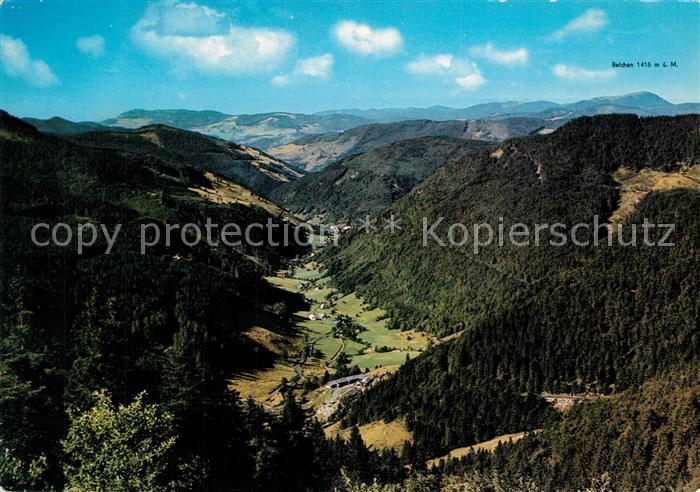 Feldberg Schwarzwald Panorama Blick ins Wiesental