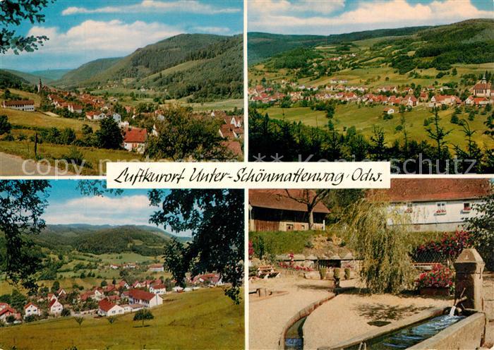 Unter Schoenmattenwag Landschaftspanorama Odenwald Brunnen