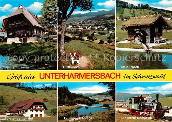 Unterharmersbach Heimatmuseum Kurpark Fuerstenberger Hof Erholungsanlagen Dampfl