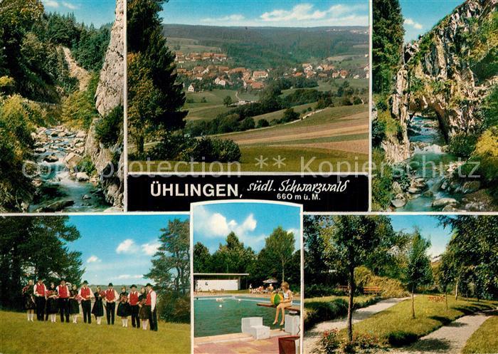 uehlingen-Birkendorf Landschaftspanorama Schwarzwald Felsen Parkanlagen Freibad