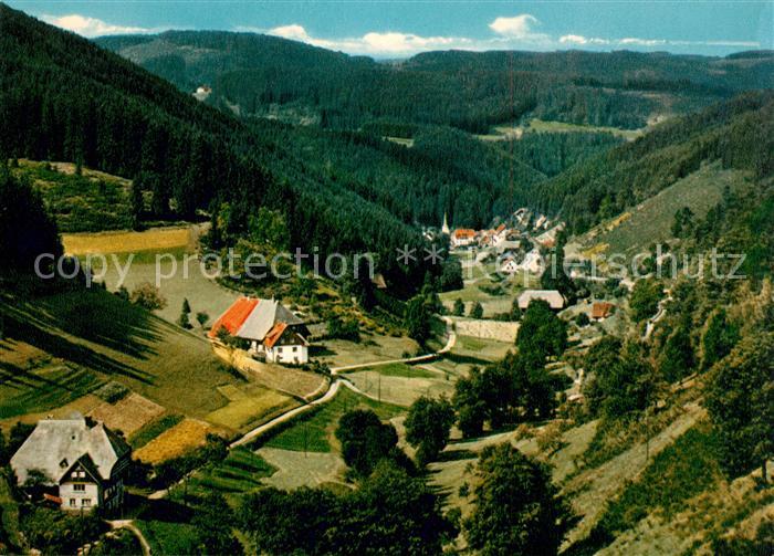 Triberg Schwarzwald Panorama Blick ins Nussbachtal