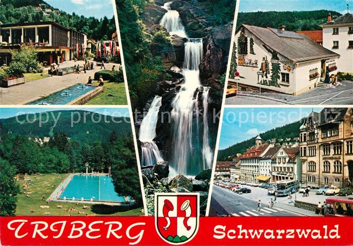 Triberg Schwarzwald Kurhaus Freibad Wasserfaelle Hauptstrasse