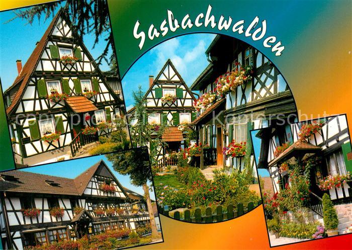 Sasbachwalden Fachwerkhaeuser Blumen- und Weinort