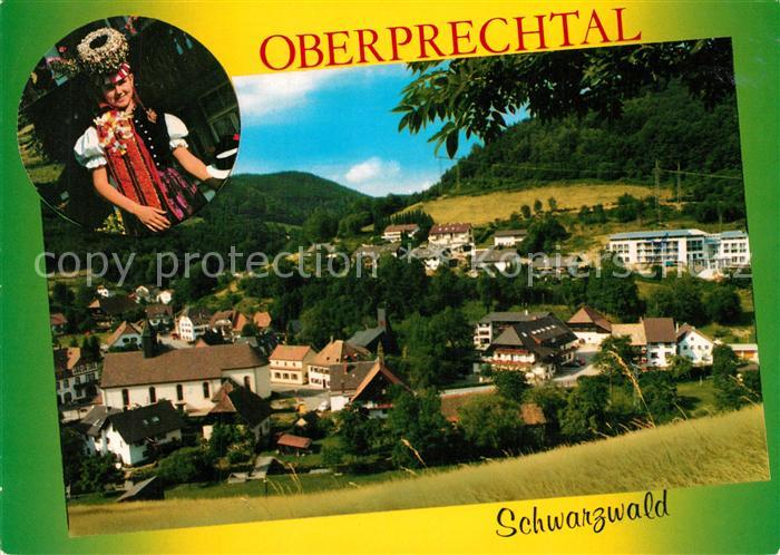 Oberprechtal Teilansicht Erholungsort im Schwarzwald Trachten