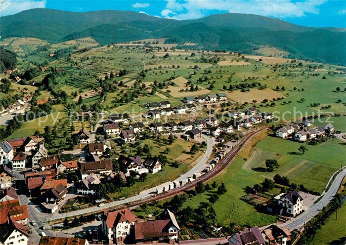 Oberharmersbach Luftkurort im Schwarzwald Fliegeraufnahme