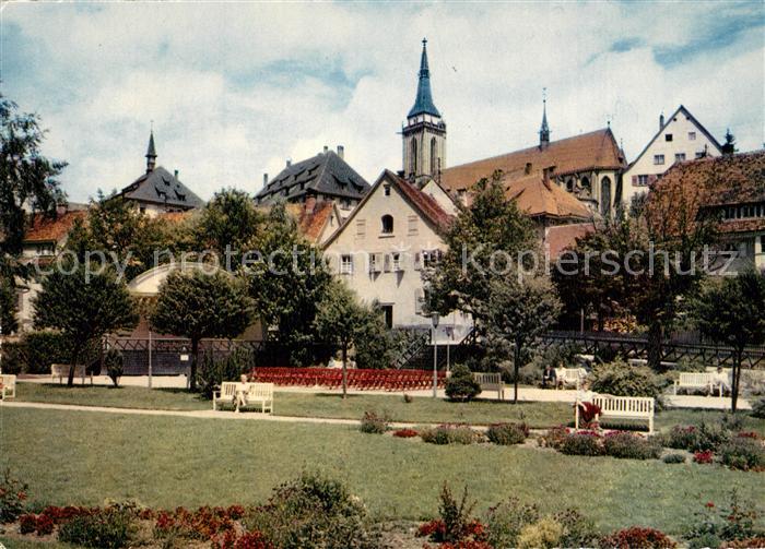 Neustadt Schwarzwald Kuranlagen Blick zur Kirche Luftkurort