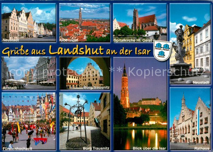 Landshut Isar Neustadt Altstadt Fuerstenhochzeit Burg Trausnitz Kirche Rathaus I