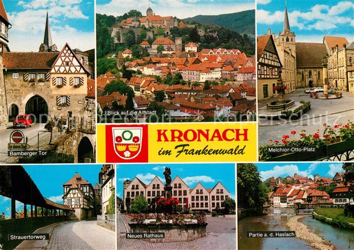 Kronach Oberfranken Bamberger Tor Altstadt Veste Rosenberg Melchior Otto Platz S