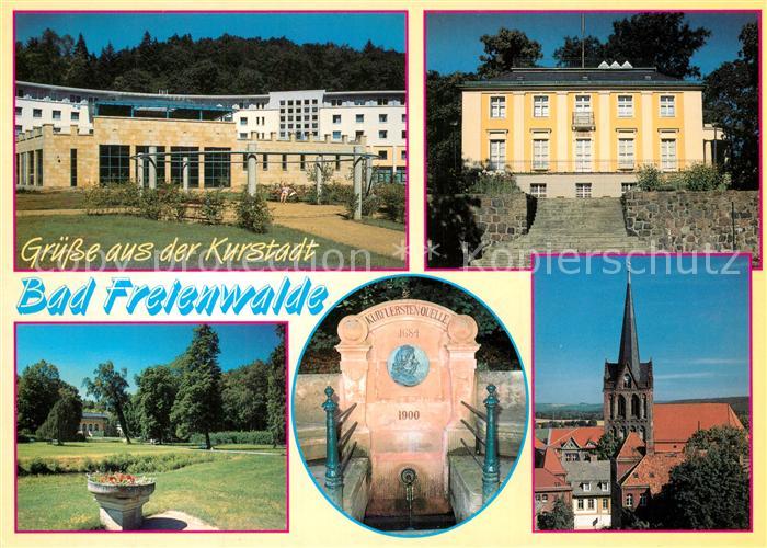 Bad Freienwalde Kurklinik Schloss Kurpark Kurquelle Kirche