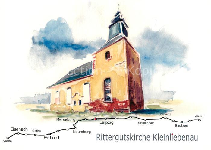 Kleinliebenau Rittergutskirche Kuenstlerkarte