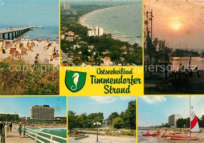 Timmendorfer Strand Strand Seebruecke Hotel Maritim Parkanlagen Hafen Fliegerauf